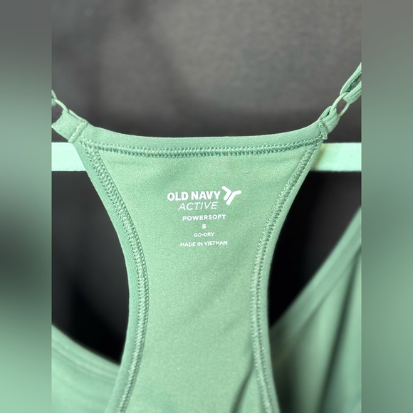 OLD NAVY Sleeveless PowerSoft Performance Racer-Back Mini Swing Dress Forest - Picture 8 of 9